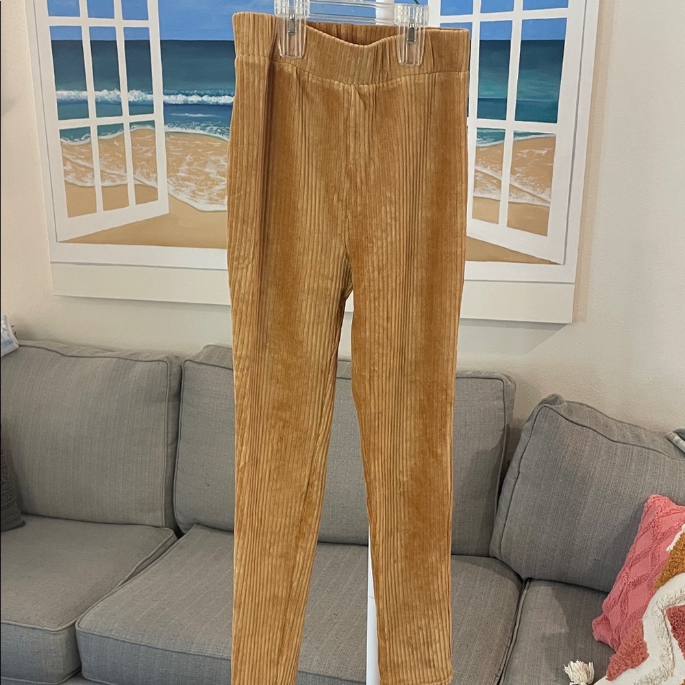 Chocolate Brand Camel Ribbed Leggings